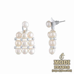 Gracious Button Pearl Necklace Set